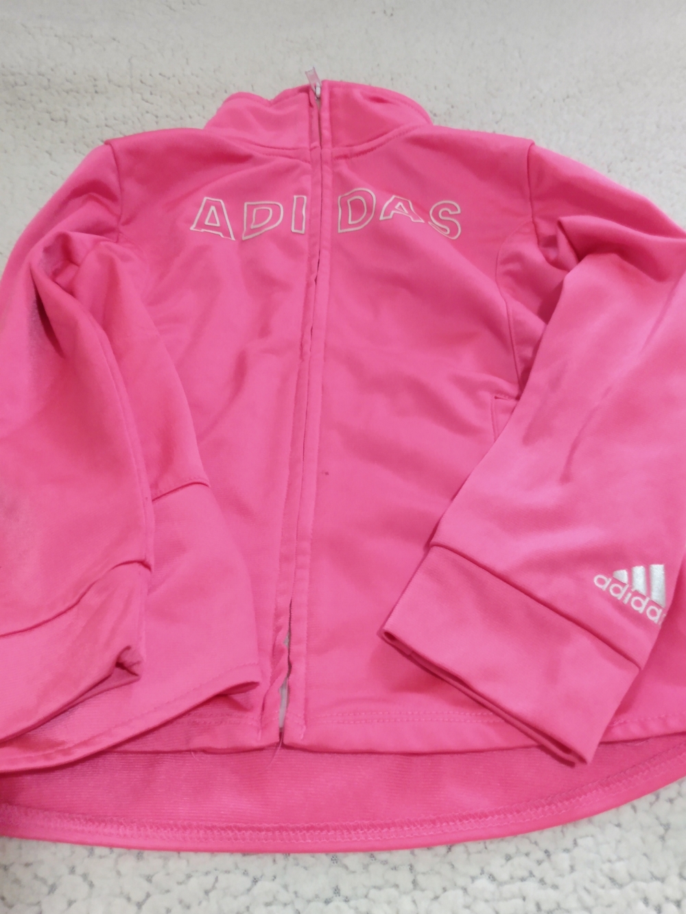 adidas Hot Pink Zip-Up Track Jacket